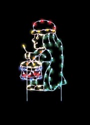 SILHOUETTE ANIMATED DRUMMER BOY