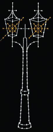 VICTORIAN LAMP - DOUBLE 