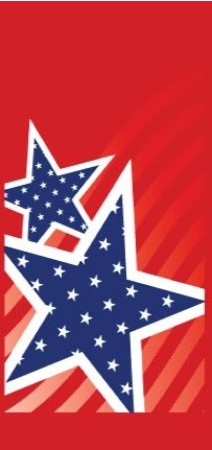 STARS ON RED