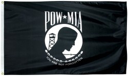 POW-MIA FLAGS  (SINGLE FACE)