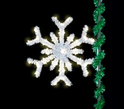 SPARKLING FORKED SNOWFLAKE