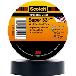 3M SCOTCH SUPER 33+ BLACK ELECTRICAL TAPE
