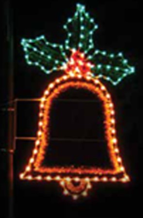 Bell with Holly with Garlands
