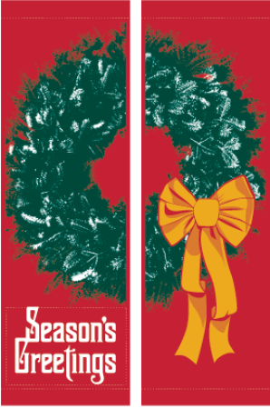 DOUBLE FANCY WREATH RED