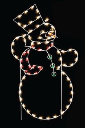 SNOWMAN WITH TOP HAT