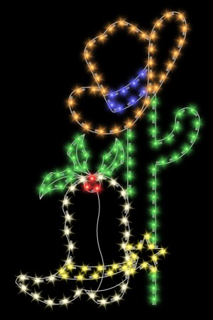 CACTUS WITH COWBOY HAT & BOOT