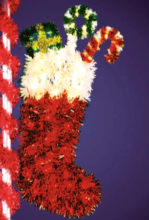 STOCKING - WITH GARLANDS
