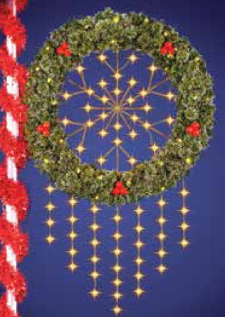 Snowflake Cascade Wreath