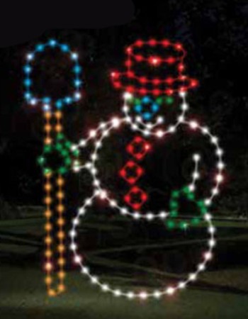 SNOWMAN WITH SHOVEL