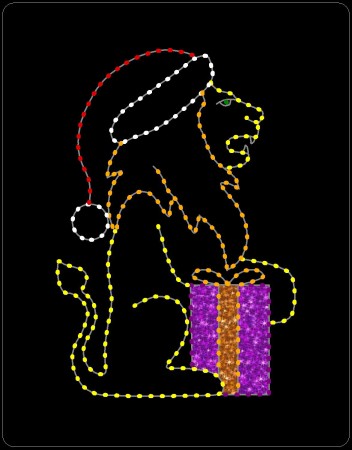 10' CHRISTMAS LION