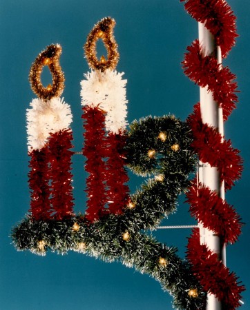 6' DOUBLE CANDLE SCROLL