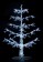 8' Upswept  Ice Tree - Cool White