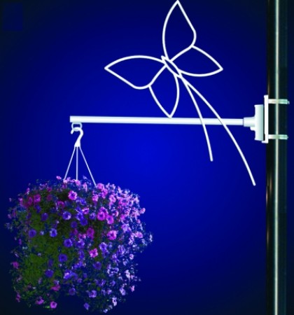 BUTTERFLY FLOWER BASKET HOLDER