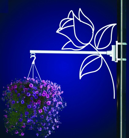 ROSE FLOWER BASKET HOLDER
