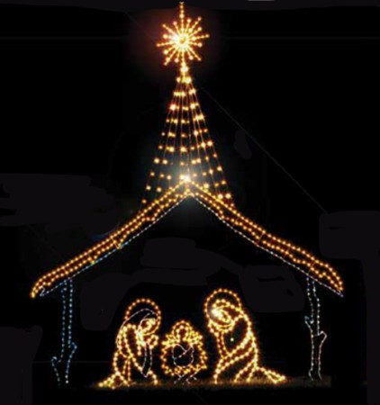 Large Nativity - Stable and Holy Trinity