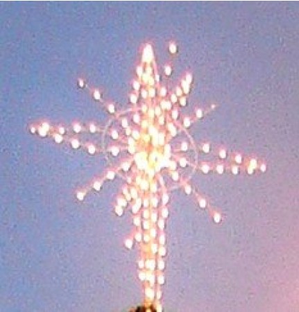 SILHOUETTE 3-D NATIVITY STAR TREE TOPPER