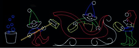 11' x 28' ELVES WASHING SLEIGH