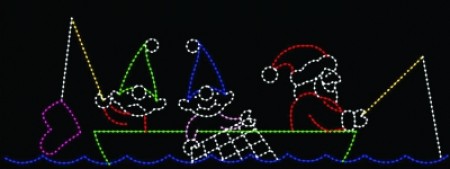 SANTA AND ELVES FISHING