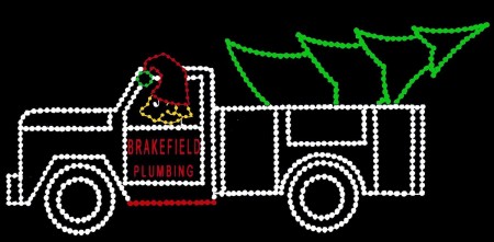 SERVICE TRUCK WITH ELF AND TREE