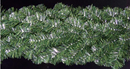 Silver Metallic Pine Mix Branch Garland