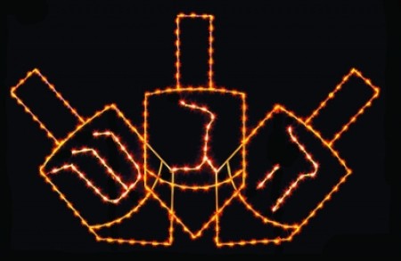 8' DREIDEL SILHOUETTE