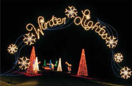 WINTER LIGHTS ARCH 45' X  24 1/2'