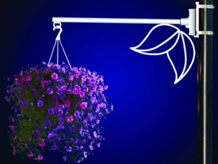 DUAL LEAF FLOWER BASKET HOLDER