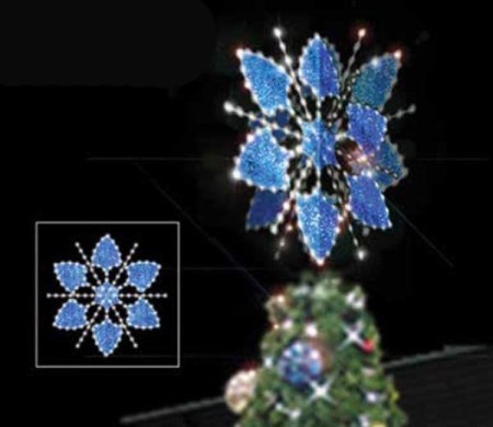 SNOWFLAKE TREE TOPPER 3-D