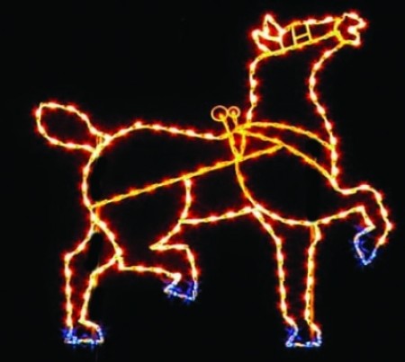 7' Static Horse - Head Raised