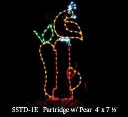 01 PARTRIDGE WITH PEAR - 4' X 7.5'