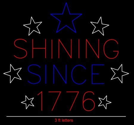 SHINING SINCE 1776 WITH STARS