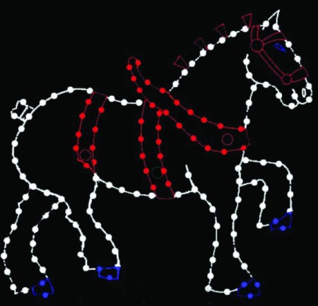 9' CLYDESDALE HORSE