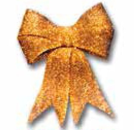 GLITTER BOW - GOLD