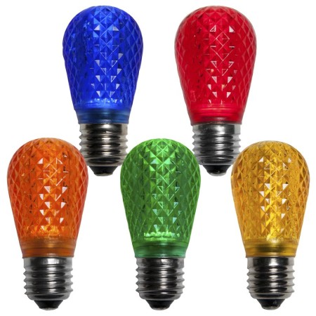 S14 LED Faceted Plastic Lens Lamp - Group - 2