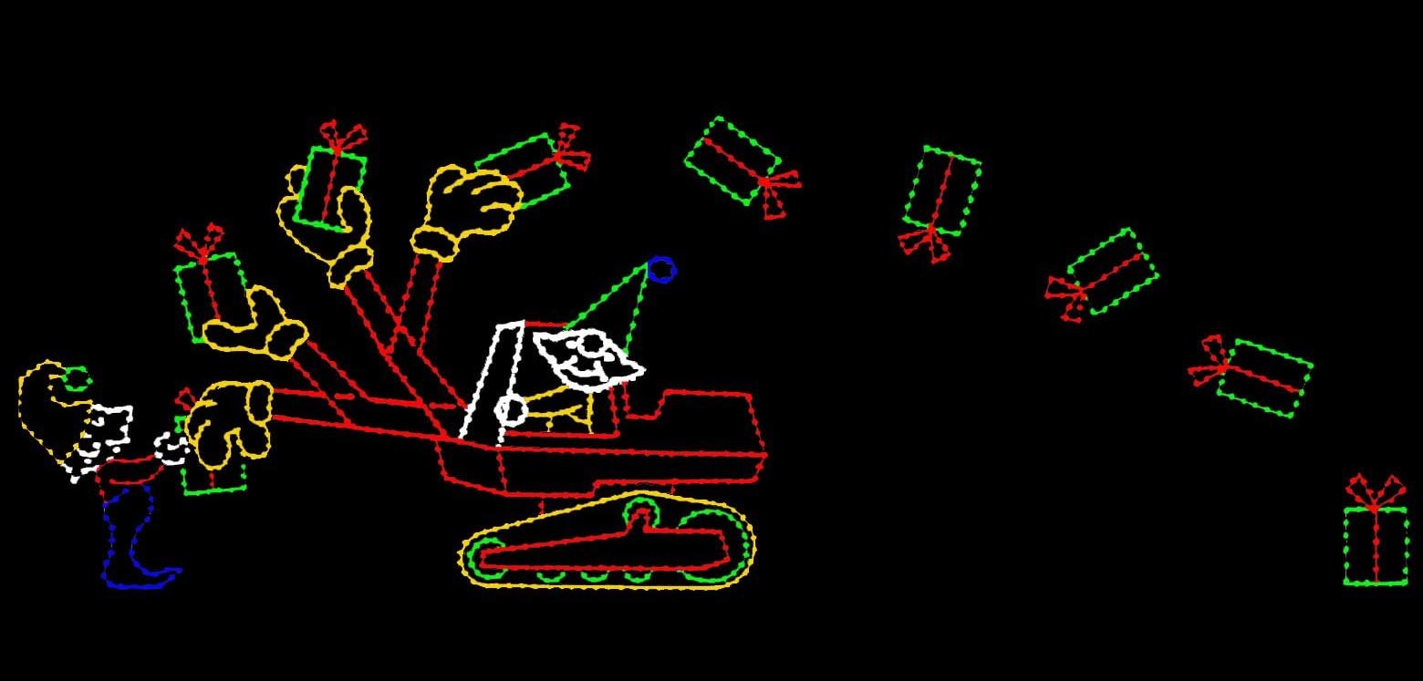 Loader Gift 18' x 52' ANIMATED ELVES OPERATING PACKAGE LOADER