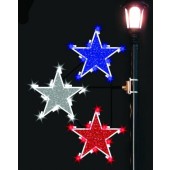 4' GLITTER MESH STARS