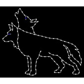 5 1/2' WOLF HOWLING, HEAD RAISED