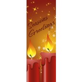 SEASON'S GREETINGS WITH CANDLE