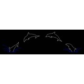 6' x 27' JUMPING DOLPHIN - ANIMATED