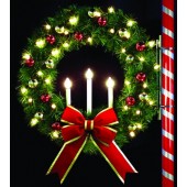Tri-Candle Wreath