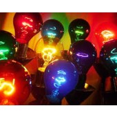 A-19 Round Lamps - Assorted Colors