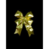18" STRUCTURAL 3-D GOLD METALLIC 4 LOOP BOW