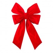 36" Structural Bow with Red Velvet Bow