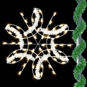 4.5' Enhanced Deluxe Spiral Snowflake