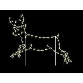 SILHOUETTE BUCK RUNNING