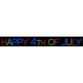 HAPPY 4TH OF JULY SIGN