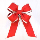 Outdura Red Bow with Silver Accent