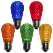 S14 LED Faceted Plastic Lens Lamp - Group - 2