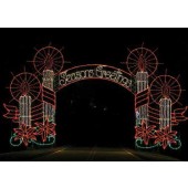 SEASON'S GREETINGS CANDLE ARCH 60' X 28'