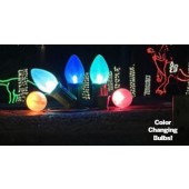 6' GIANT TRANSPARENT & LIGHTED CHRISTMAS BULBS